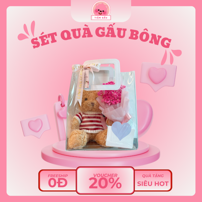 Sét quà gấu bông