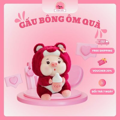 Gấu bông ôm quà - Gấu bông tặng sinh nhật