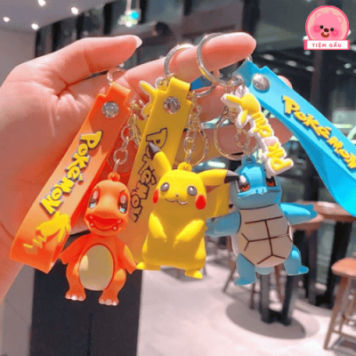 móc khóa gấu bông Pokemon