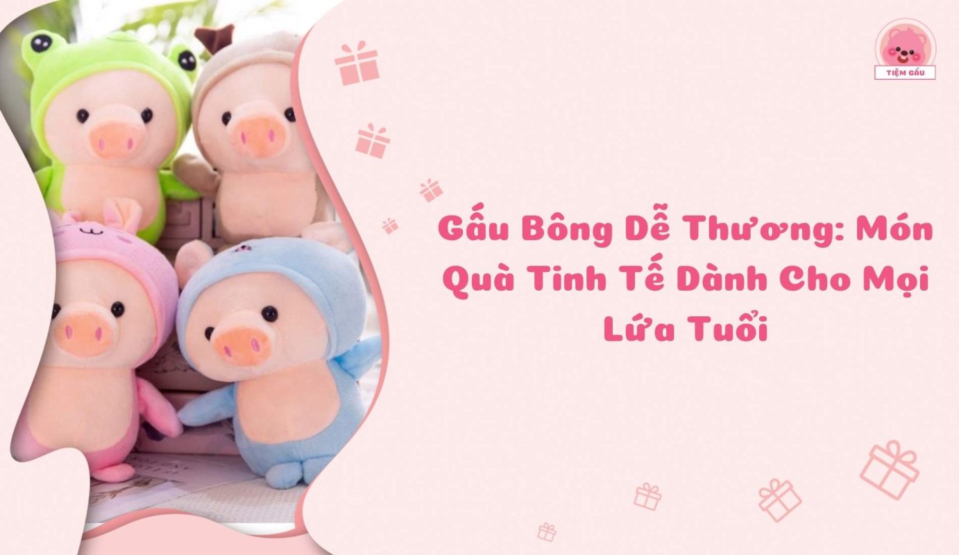 gấu bông dễ thương - bìa bài viết