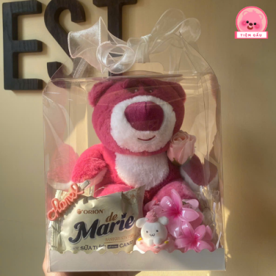 set quà gấu lotso 8/3 cho người yêu