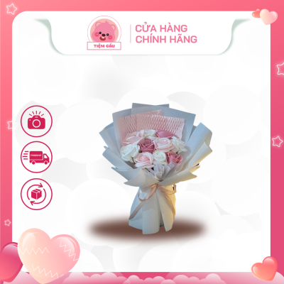 bó hoa sáp mix màu